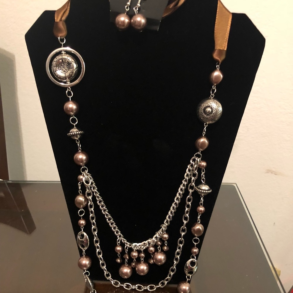 $5 matching necklace and earrings.